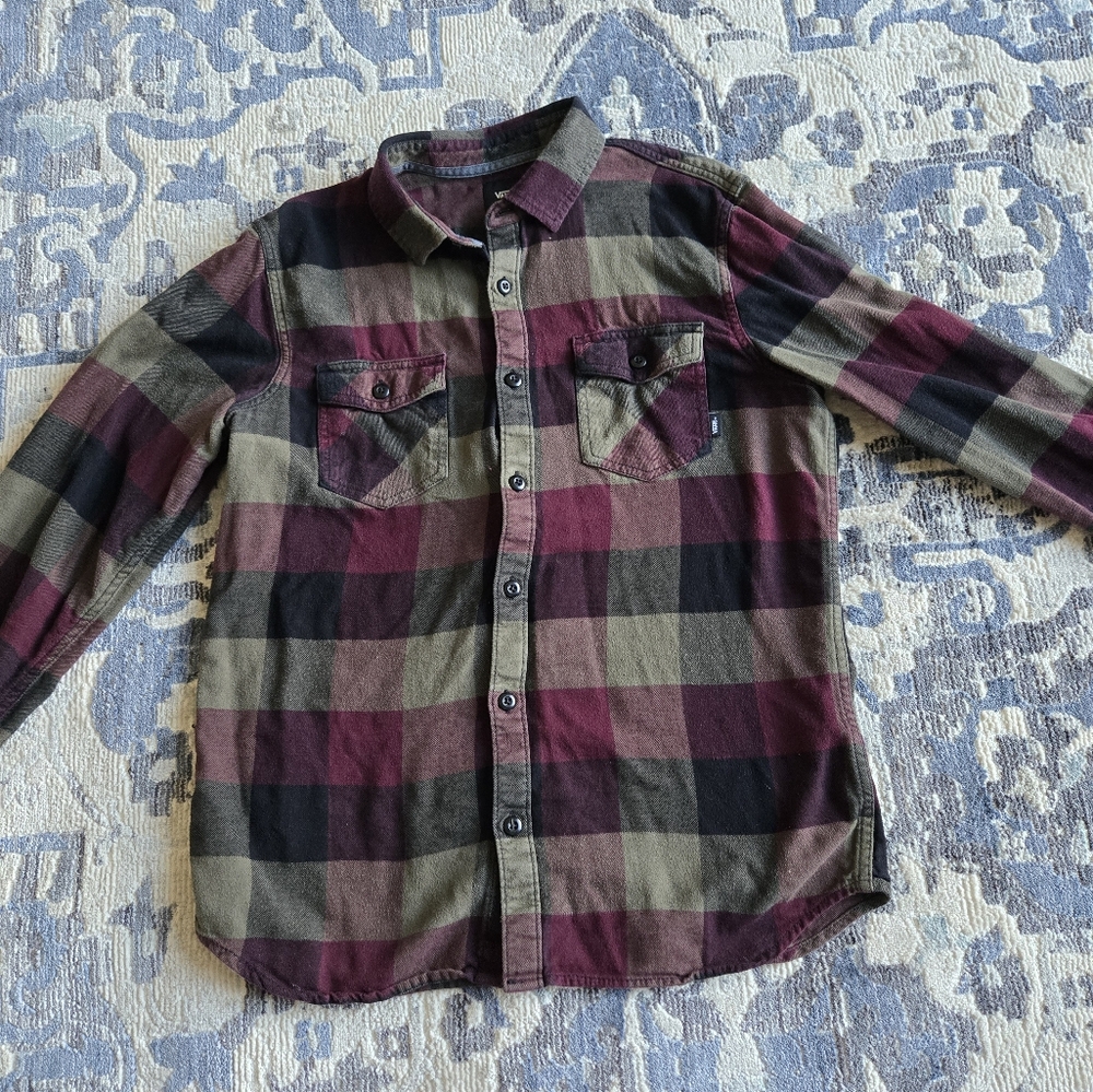 Vans Checkered Button Up - image 1